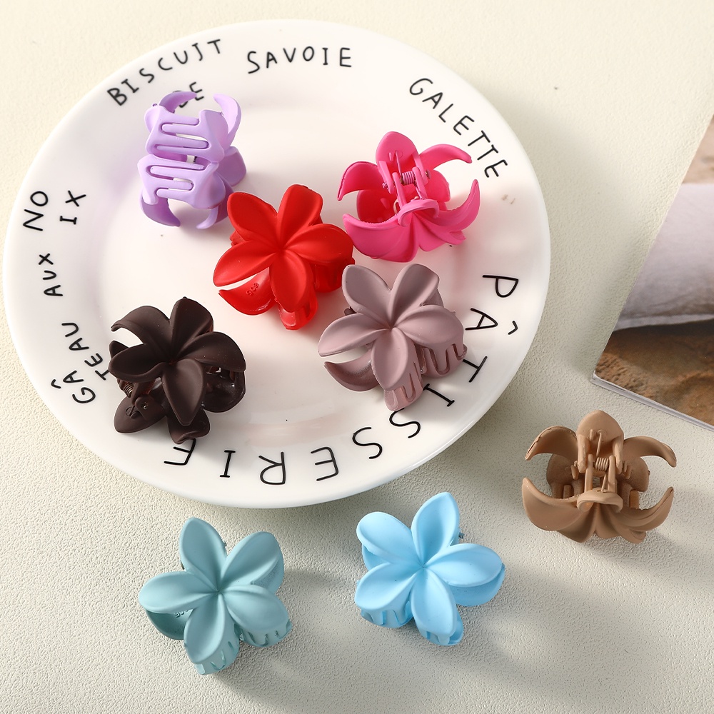 Set kẹp tóc nhựa HAIMEIKANG hình bông hoa màu sắc ngọt ngào dành cho bạn nữ