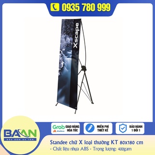 Khung standee 80x180cm treo banner chữ X kiểu dáng Hàn Quốc