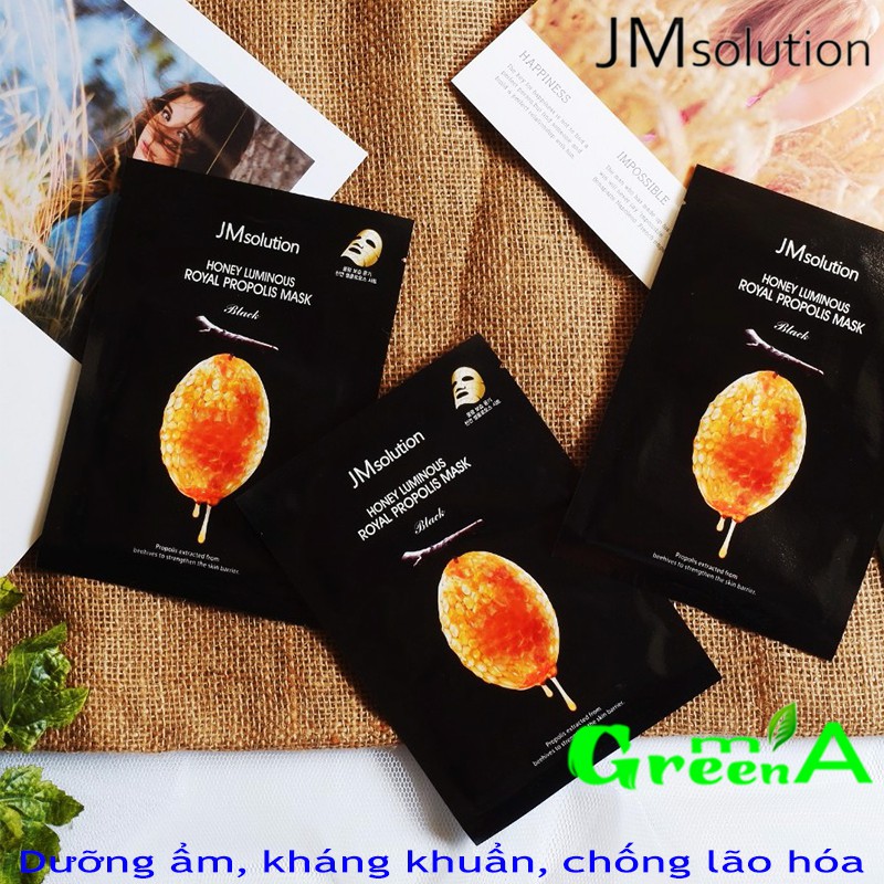 Mặt Nạ Sáp Ong Jm Solution Honey Luminous Royal Propolis Mask 30ml [CÓ MÃ QR CODE CHECK CHÍNH HÃNG]