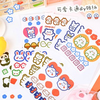 (Butgiasi) Sticker Dán Hình Vẽ Dễ Thương Nguồn Hàng Buôn Sỉ