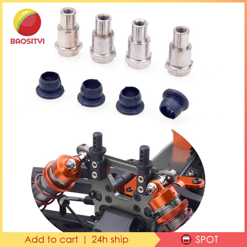 4 Pieces Metal Shock Absorber Bushing 1:8 RC Model for Zd Racing 1/8 RC Car