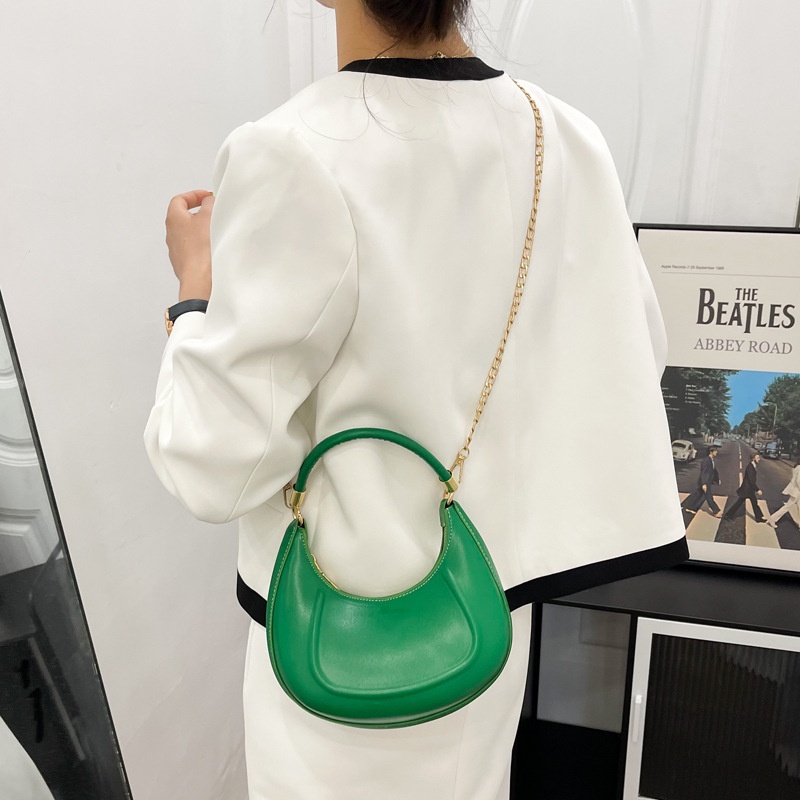 Túi Xách Đeo Vai Màu Trơn Đơn Giản Thời Trang Cho Nữ