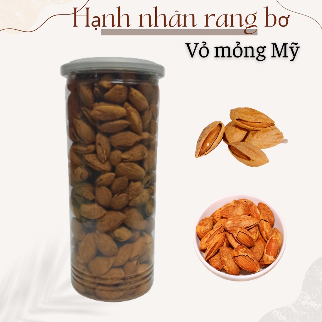 500g Hạnh nhân rang bơ vỏ mỏng mỹ