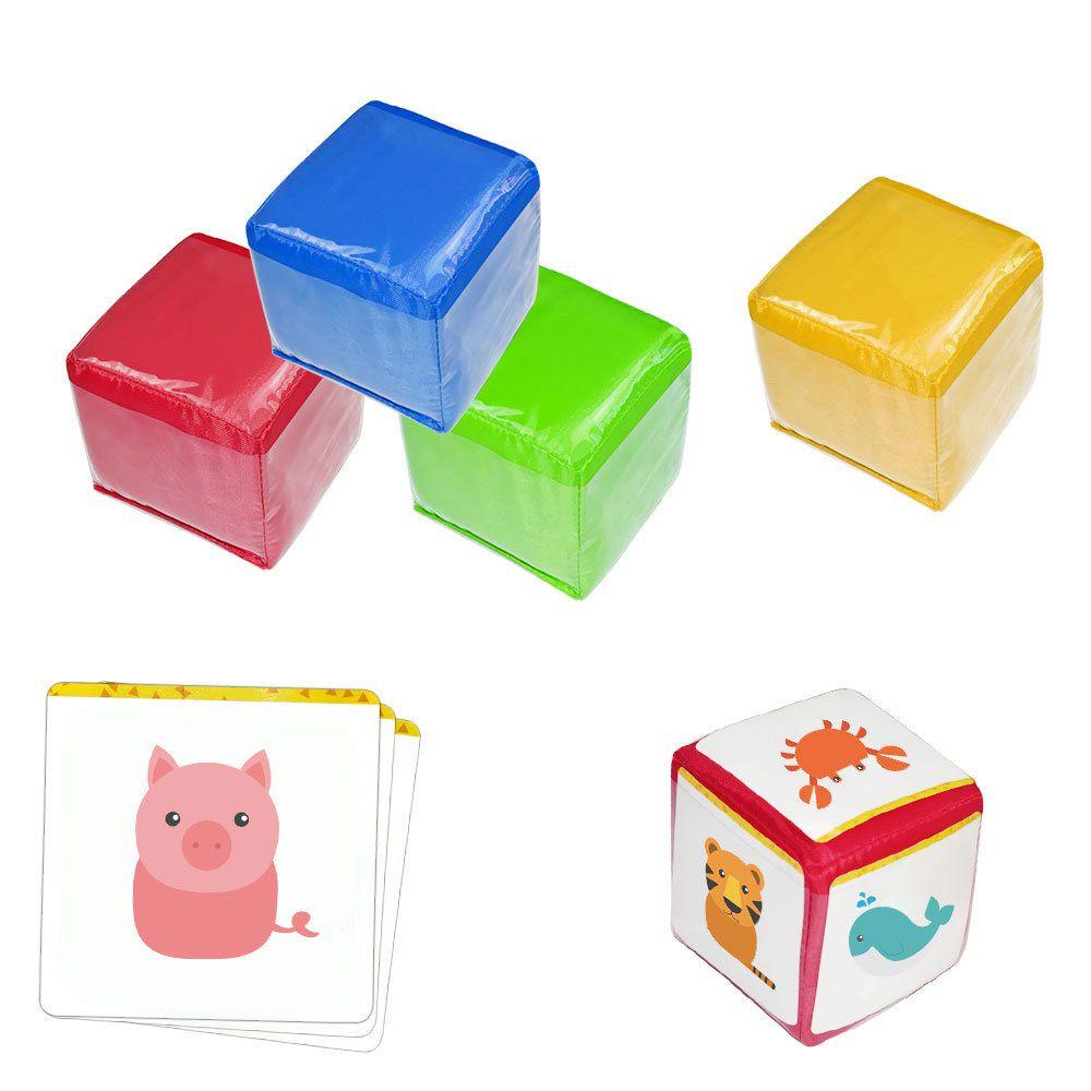 Bộ 4 Khối Xúc Xắc Trong Suốt Dành Cho Học Sinh Mẫu Giáo