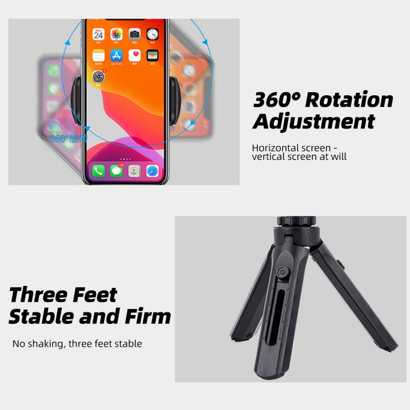 Chân tripod HdoorLink mini có thể xoay 360 độ/ xếp lại để bàn cho camera/ điện thoại