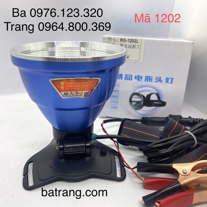 Đèn kẹp bình ác quy 1202 9V-24V 300W sáng gom