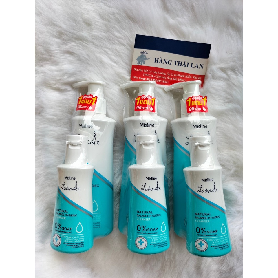Dung dịch vệ sinh phụ nữ Mistine ladycare 200ml tặng chai nhỏ 100ml