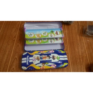 Hộp bút hình ô tô 2 tầng cho bé