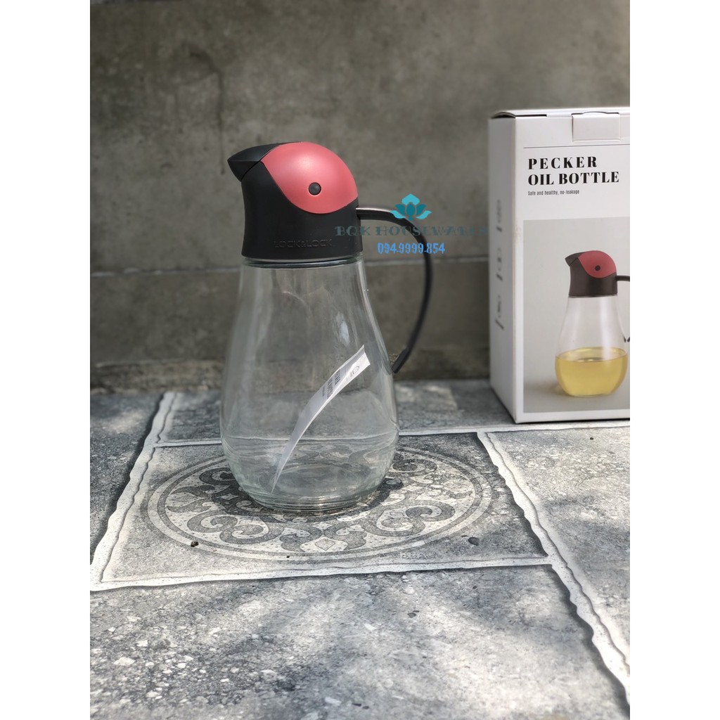 [ LOCK&LOCK ] Bình dầu tự động mở nắp Lock&Lock Pecker Oil Bottle 550ml CKO201 | BigBuy360 - bigbuy360.vn