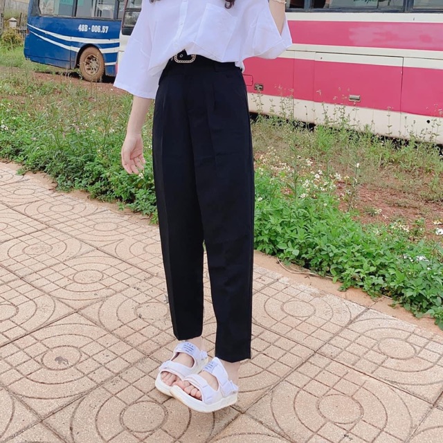 QUẦN BAGGY TÂY LƯNG CAO ẢNH THẬT. KÈM THẮT LƯNG | BigBuy360 - bigbuy360.vn