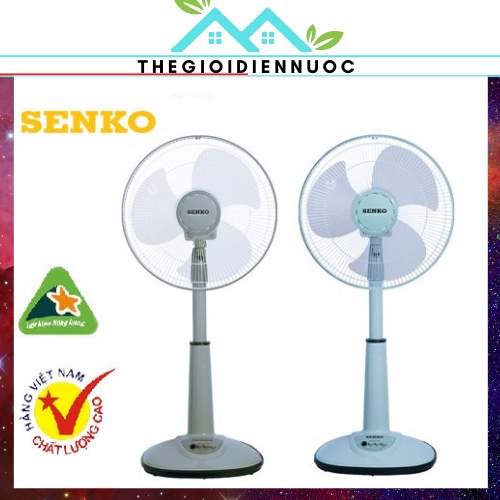 Quạt lửng Senko L1638 cao cấp siêu mát, 47w 220v, quạt đứng, lỡ, cánh loại to b4, điều chỉnh được độ cao, có bảo hành