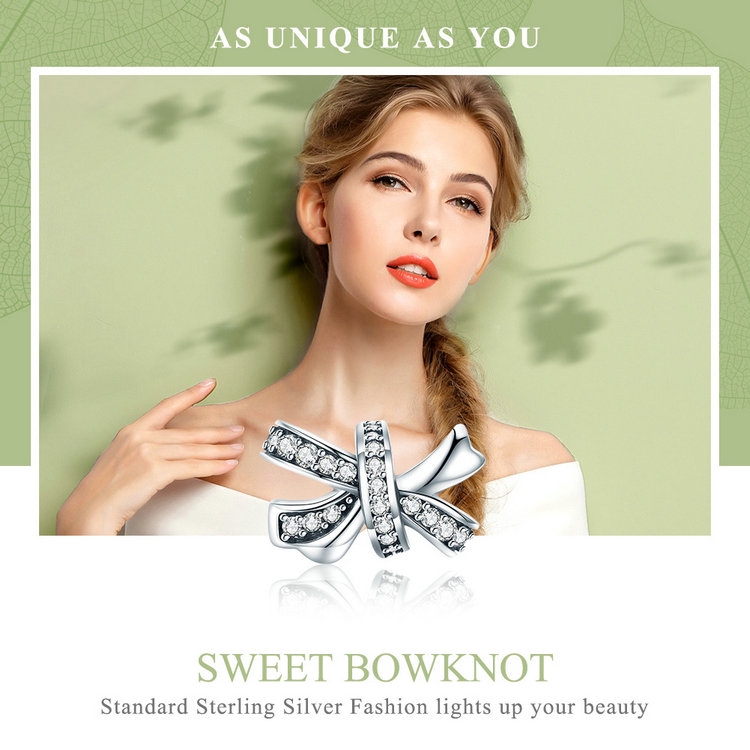 Hạt Trang Sức Bamoer Đính Đá Hình Nơ Độc Đáo Dùng Làm Trang Sức Thủ Công Tiện Lợi