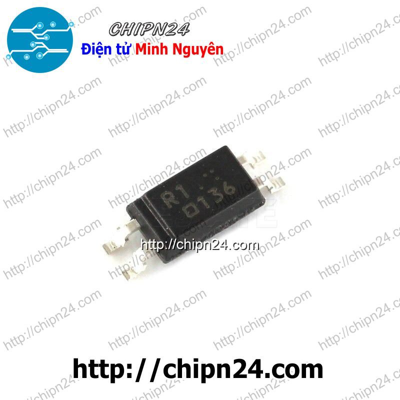 [2 CON] IC PS2801-1 SOP-4 (SMD Dán) (Transistor Output Optocouplers PS2801 2801 50mA 80V)