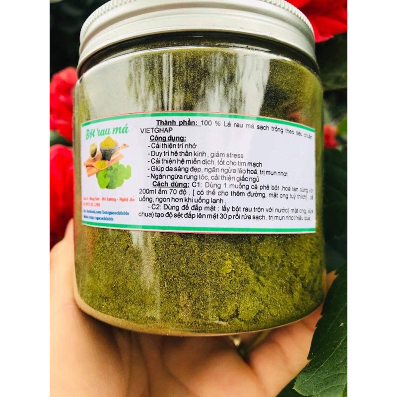 Bôt rau má nguyên chất
