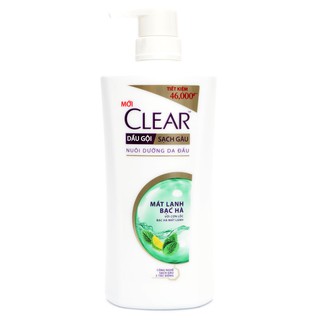 Dầu Gội Sạch Gàu Clear Mát Lạnh Bạc Hà Chai 880g