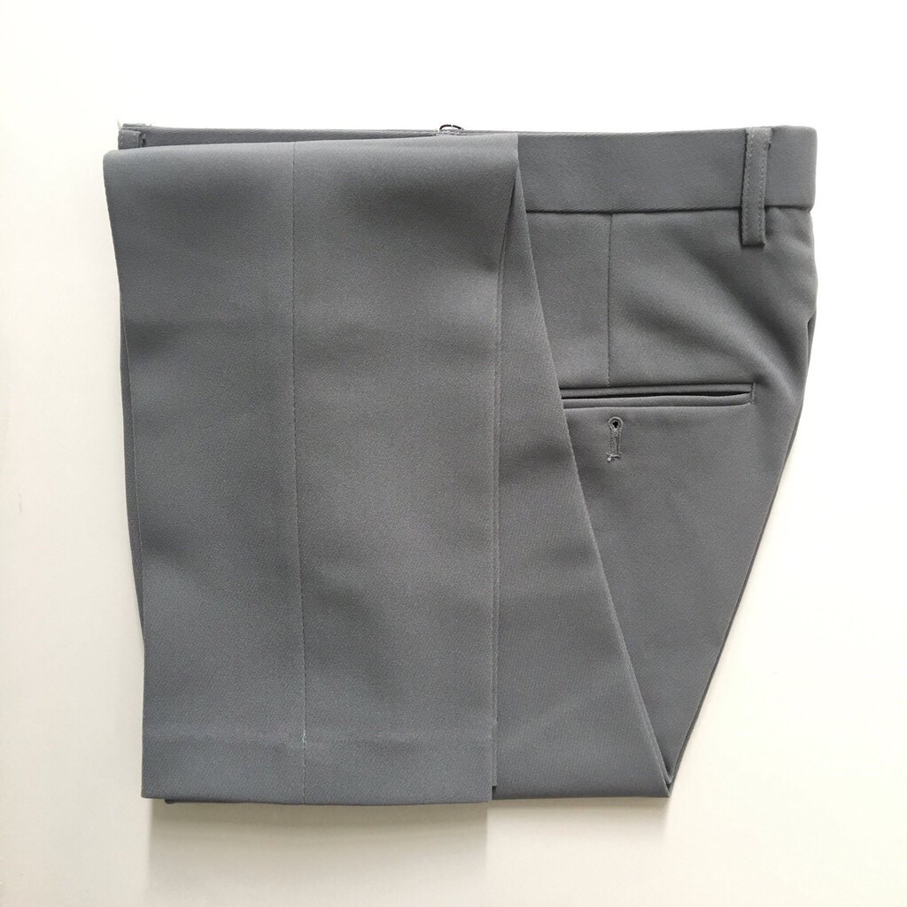 Quần âu nam Vải tuyết hàn, quần tây nam chống nhăn chất liệu tốt(Ghi Đậm) | BigBuy360 - bigbuy360.vn