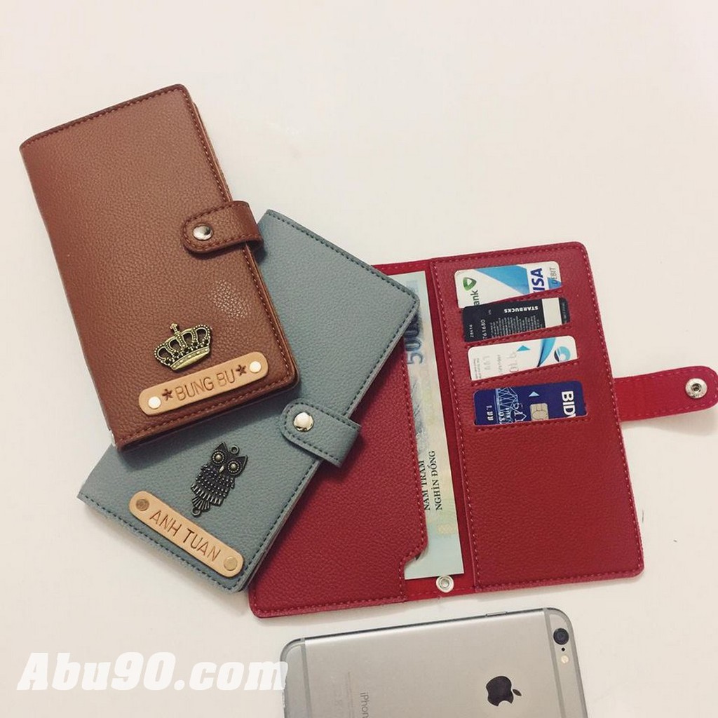 Ví Mobile - Unisex có móc khóa (Miễn phí gắn tên, gắn hình, tặng móc khóa)