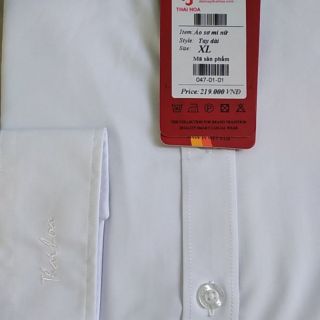 Áo Sơ Mi Thái Hòa Trắng Trơn 047-01