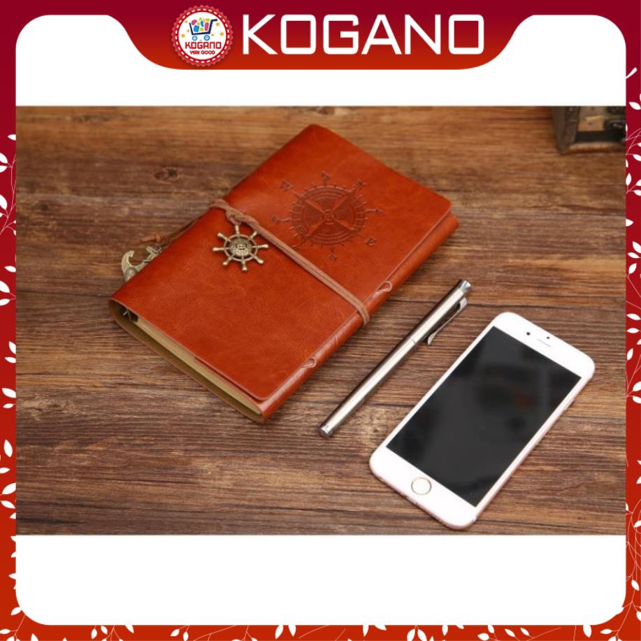 Sổ Tay Da Bìa Còng KOGANO Chất Liệu Da Mềm Ghi Chép Phong Cách Vintage Giấy Kraft SN-001044