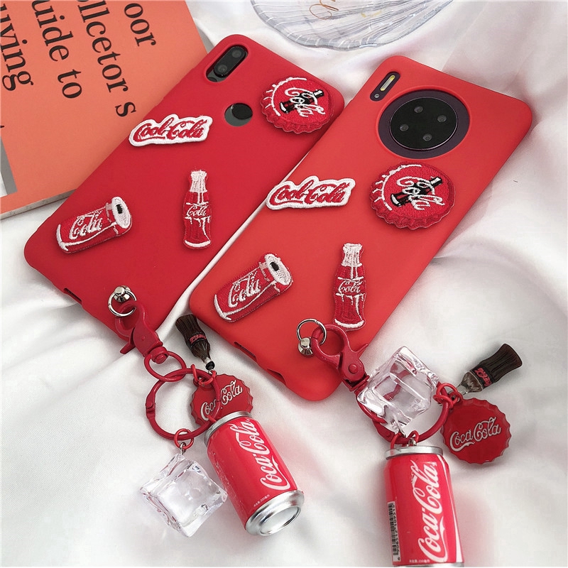 Coca Cola Case y6pro y7pro y9prime2019 y7prime case y7 2019 y9 2019 y9 2018 y7 2018 y7 2017 Y6 2017 Cover Silicone Fashion brand