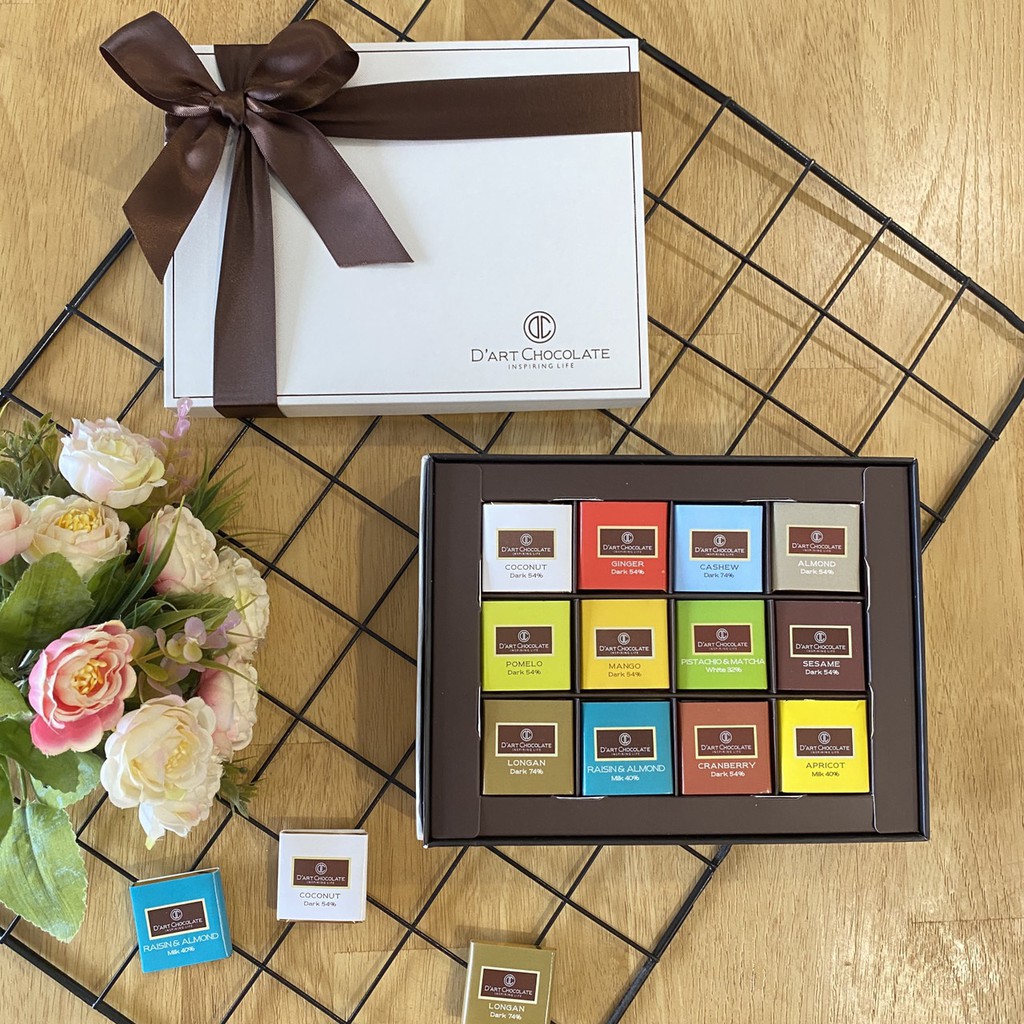 Socola vị trái cây & hạt| Hộp Socola 48 viên Nut & Fruit Chocolate| Thương hiệu D'art Chocolate | BigBuy360 - bigbuy360.vn