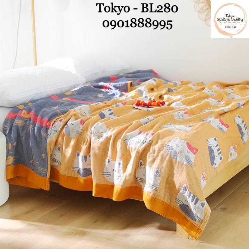 Chăn Xô Organic Cotton Dòng Cao Cấp &amp; Basic (Size L - 230*200cm)