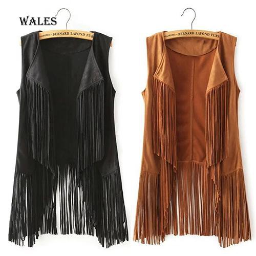 Áo Khoác Tua Rua Không Tay Thời Trang Thanh Lịch Dành Cho Nữ | BigBuy360 - bigbuy360.vn