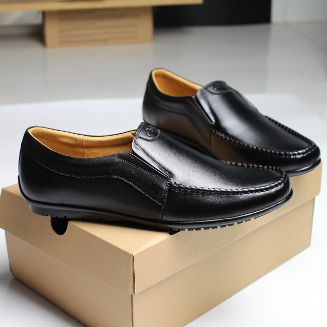 Giày Lười Da Bò Nam Clarks . Giày Mọi Hàng Việt Nam Xuất Khẩu (CL.3Đ)