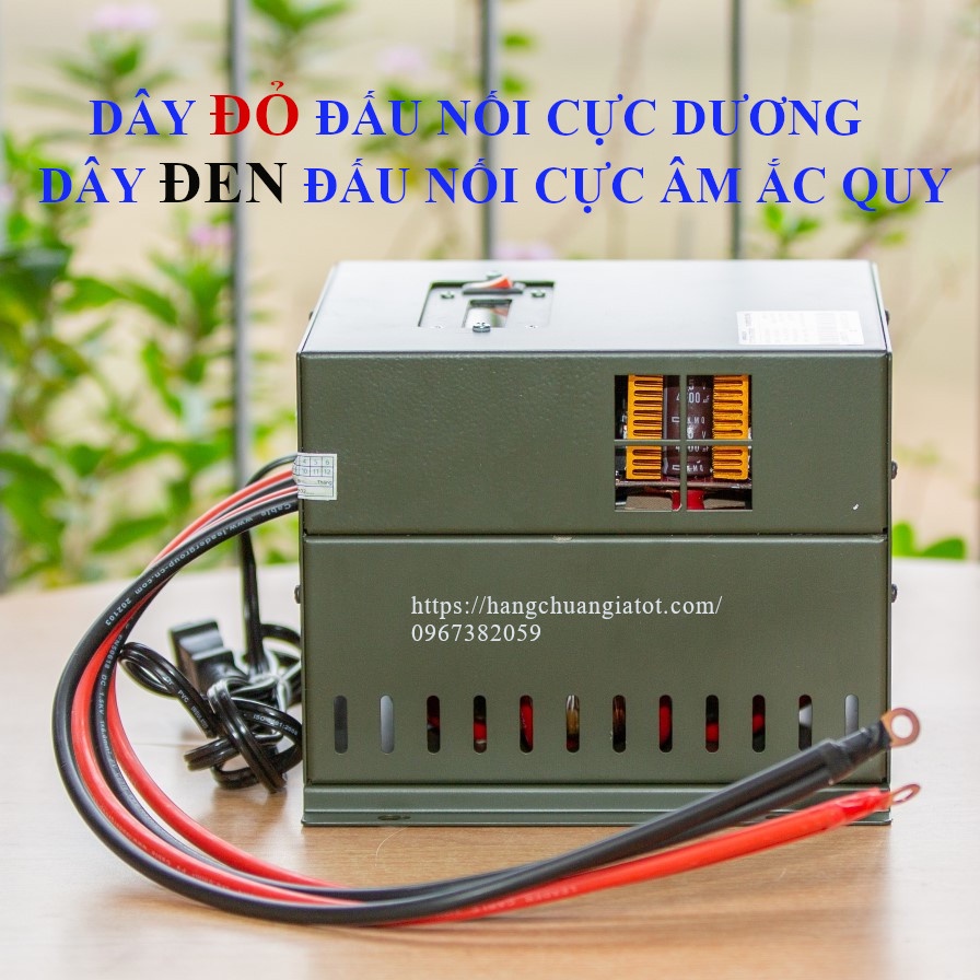Máy hòa lưới điện tấm pin năng lượng mặt trời Inverter Solar 12V/600W Nhật Bản kiêm sạc bình ắc quy