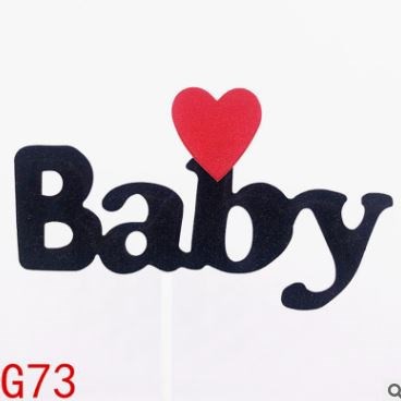 Topper giấy Love Baby