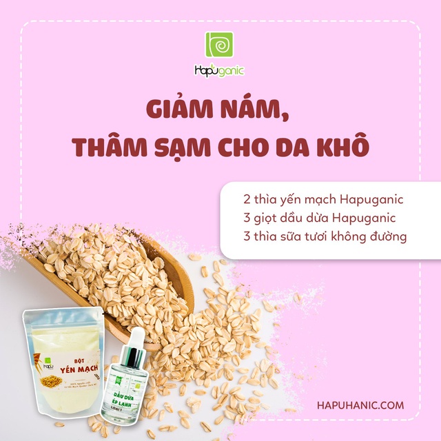 Bột Yến Mạch Nguyên Chất Hapu Organic trắng da | BigBuy360 - bigbuy360.vn