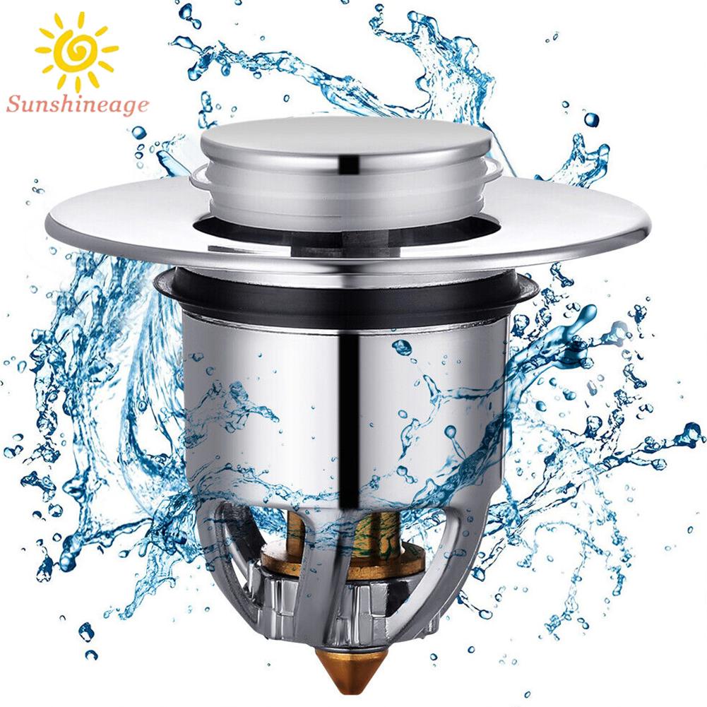 SUNAGE- ~Sink Strainer Plug Stopper Bath Wash Basin Copper CoreBounce PopUp Drain Filter HsruVLCa【SUNAGE-HOT Fashion】