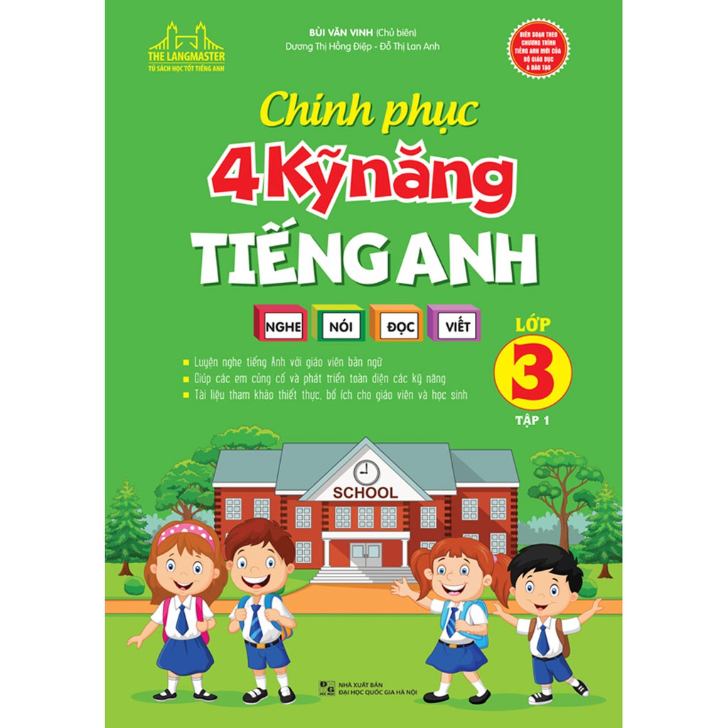 Sách - Chinh phục 4 kỹ năng tiếng anh Nghe - nói - đọc - viết lớp 3 tập 1