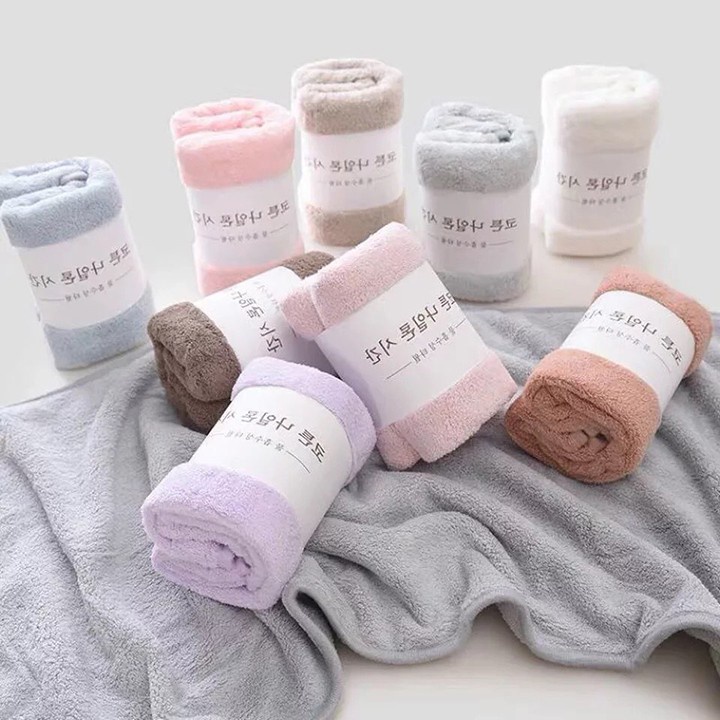Khăn tắm lông Cừu HÀN QUỐC khổ lớn 70x140cm siêu thấm chất cotton cao cấp