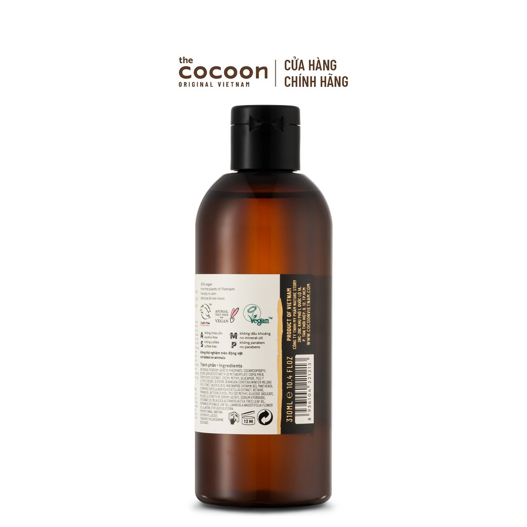 Bigsize - Gel bí đao rửa mặt Cocoon giảm dầu & mụn 310ml