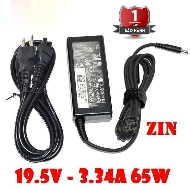 Sạc Laptop Dell Inspiron 3567 3568 7347 7348 3558 3559 XPS 11 13 - 19v 3.34A Chân kim nhỏ - Kèm dây sạc (NEW 100%)