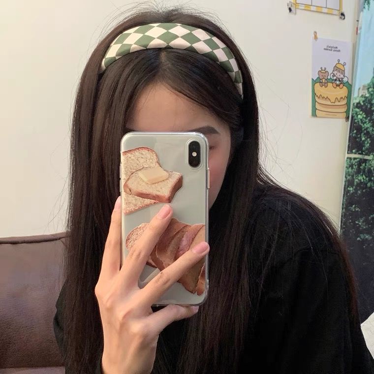Băng Đô Bản Rộng Họa Tiết Kẻ Caro Nhiều Màu Sắc Phong Cách Hàn Quốc Cổ Điển Dễ Phối Đồ