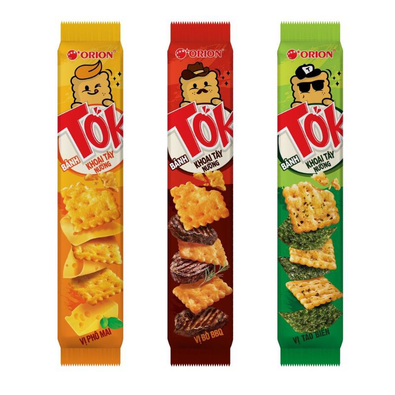 Bánh khoai tây nướng Tok gói 38.5g 🌟ĐẬM VỊ SIÊU NGON🌟 vị Tảo biển/Phô mai/Bò BBQ | BigBuy360 - bigbuy360.vn