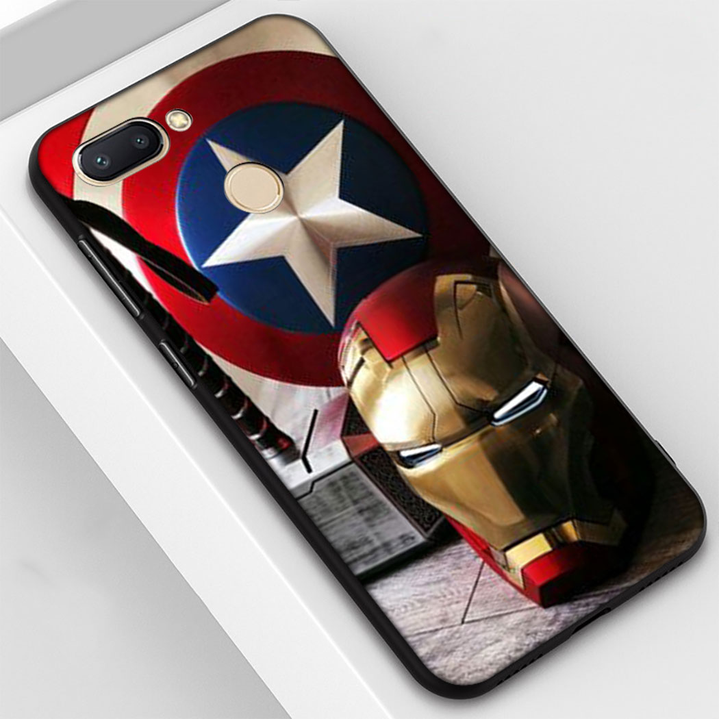 MARVEL Ốp Lưng Silicone Họa Tiết Hình Người Nhện Cá Tính Cho Redmi 4a 4x 5a 5 Plus 6a 7a 7 6 Pro