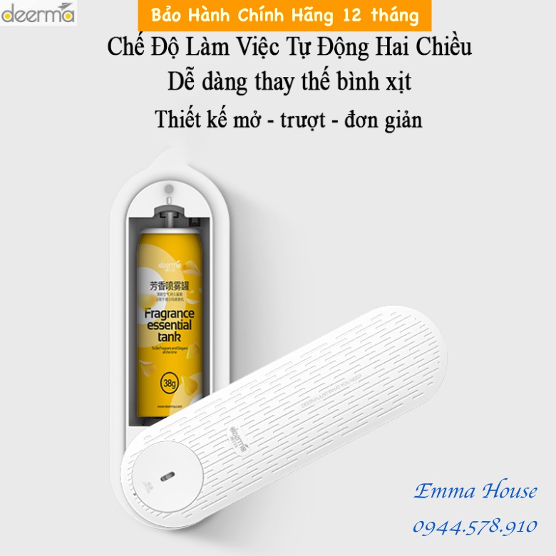 Kèm sẵn 3 chai tinh dầu - Máy Phun tinh dầu tự động Deerma PX831 - BH CHÍNH HÃNG 03 Tháng