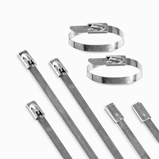 Bộ 30 sợi dây thít / rút inox 304 trơn có đầy đủ các kích cỡ, bền bỉ, chắc chắn và tiện dụng.
