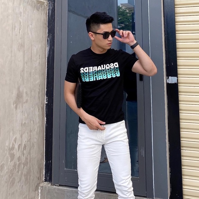 Áo thun nam DSQ cao cấp in hình hàng shop siêu cấp | BigBuy360 - bigbuy360.vn