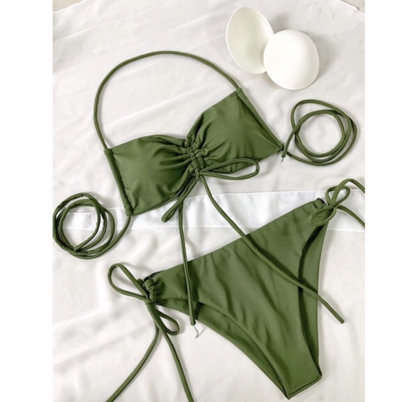 Bikini ship 2 mảnh ninh dương lan ngọc (chất chuẩn shop full màu -có video , hình trải sàn thật) cận chấto