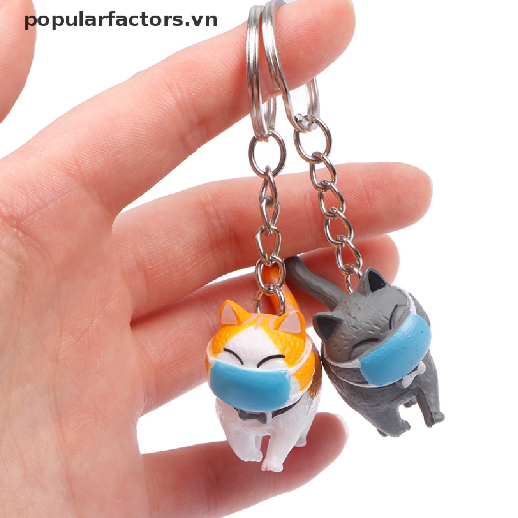 Móc Khóa Trang Trí Túi Xách Hình Mèo Dễ Thương