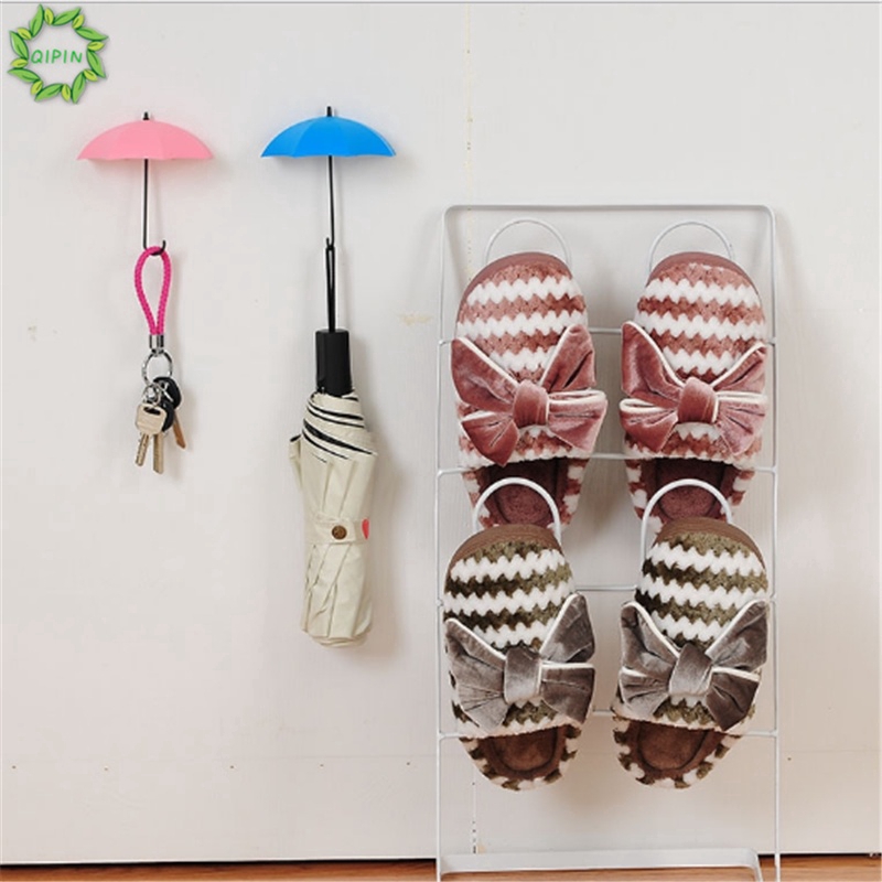 Set 3 móc treo đồ gắn tường hình chiếc ô dễ thương tiện dụng