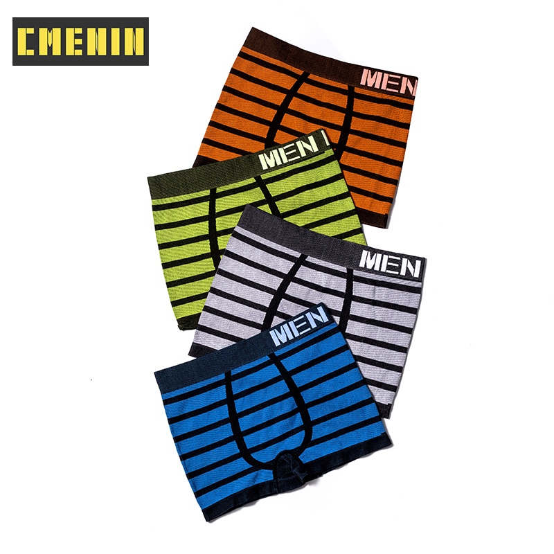 1 quần lót boxer mềm mại in chữ cho nam giới M0041