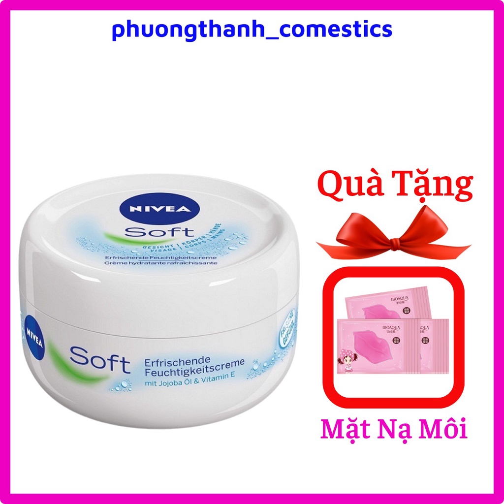 Kem Dưỡng Ẩm Nivea Soft 200ml,Kem Dưỡng NIVEA Soft chiết xuất từ dầu jojoba và vitamin E