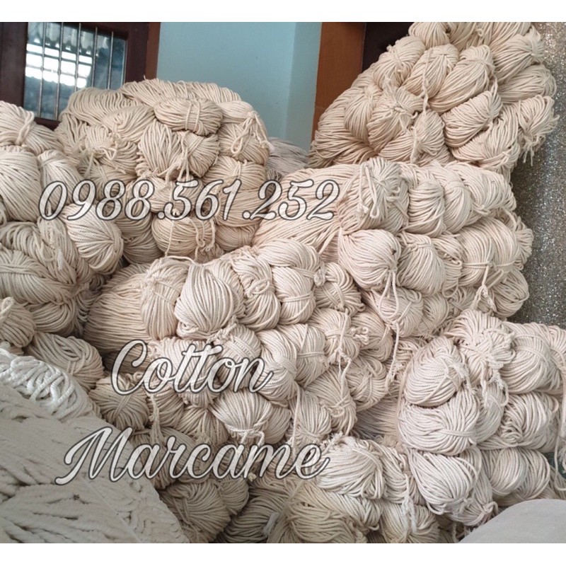 Dây thừng cotton marcame - decor setup - handmade đủ size - trang trí