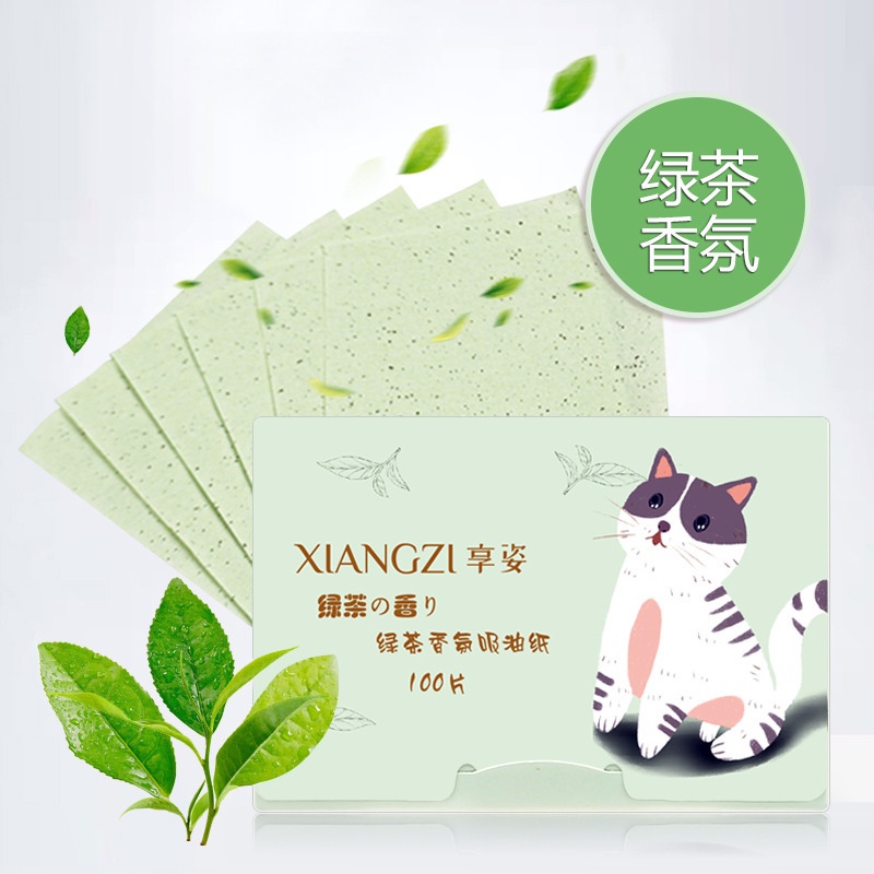 (Bán Buôn Sỉ) Hộp 100 giấy thấm dầu nhỏ gọn tiện lợi T2