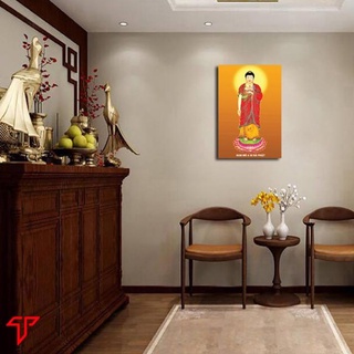 Tranh trang trí phòng thờ phật, tranh treo tường đức Phật Adida, tranh trang trí phòng thờ
